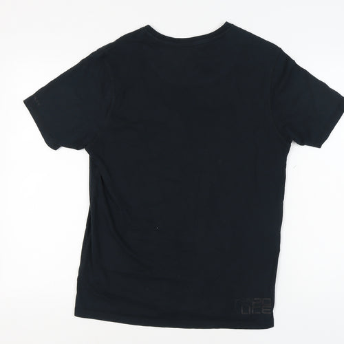 883 Police Men's Black T-Shirt Size 4 Crew Neck Logo