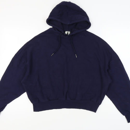 ASOS Women's Blue Cotton Pullover Hoodie Size 10