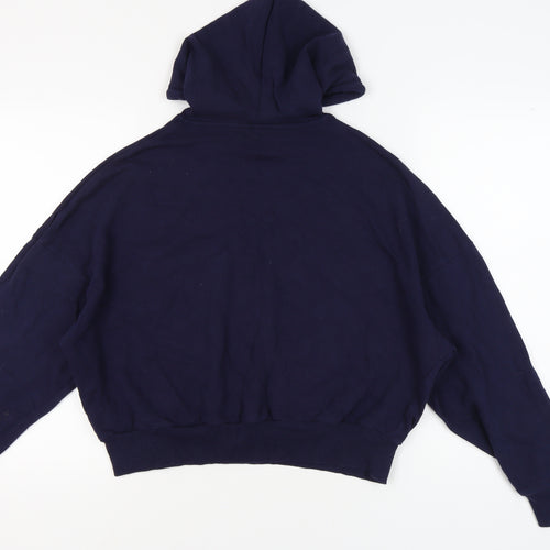 ASOS Women's Blue Cotton Pullover Hoodie Size 10