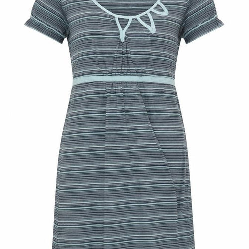 Fat Face Women's Blue Striped Scoop Neck Dress Size 10