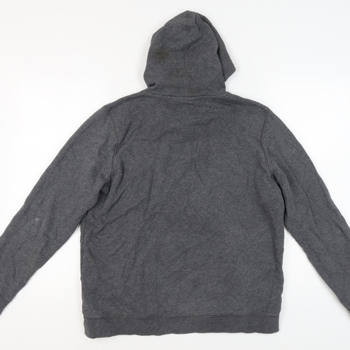 Under Armour Grey Pullover Hoodie Unisex L Fleece