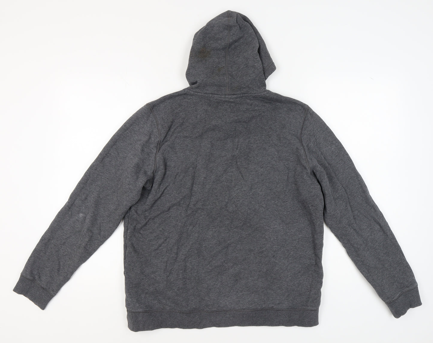 Under Armour Grey Pullover Hoodie Unisex L Fleece