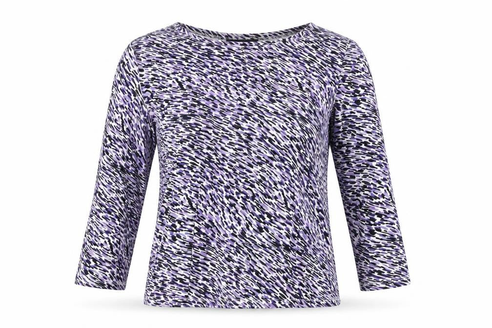 Front view of Viyella Women's Multicoloured Animal Print T-Shirt M