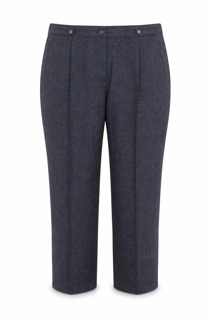 Front view of Marks & Spencer Women's Blue Trousers, size 20