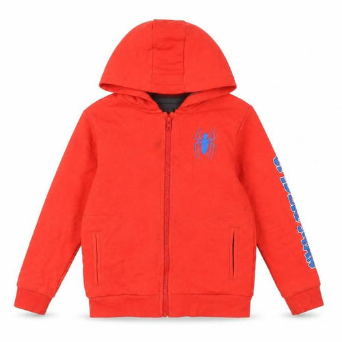 Marks and Spencer Boys Red Superhero Full Zip Hoodie 8 Years