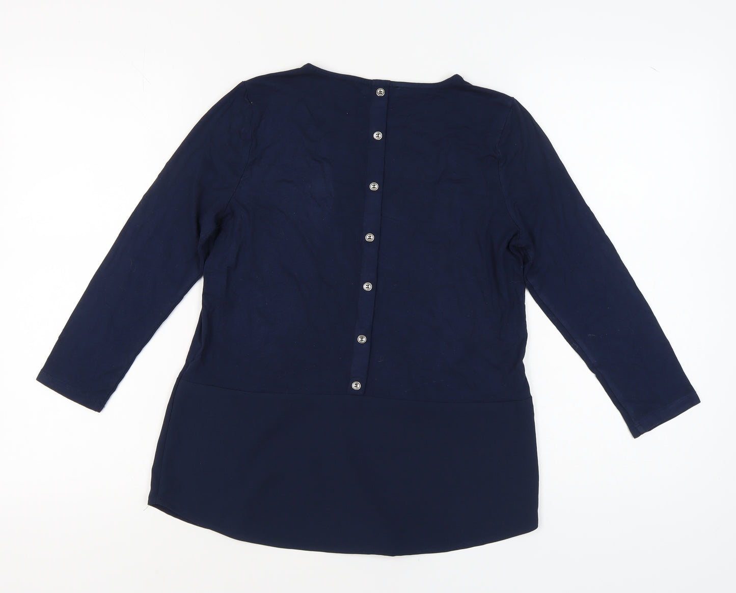 Warehouse Women's Blue Button Back Blouse Size 12