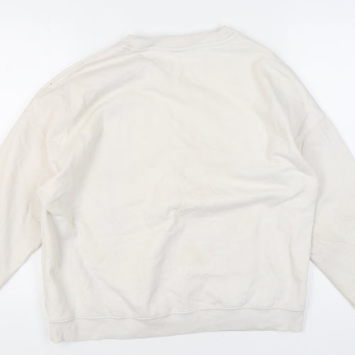 Yale University Unisex White Pullover Sweatshirt L