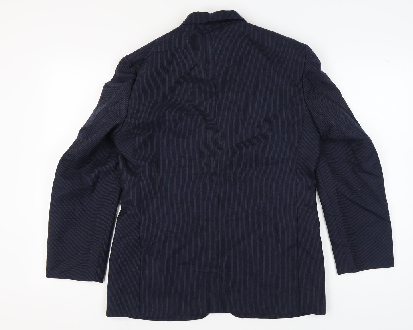 C&A Men's Blue Striped Short Blazer - 38 Regular Fit