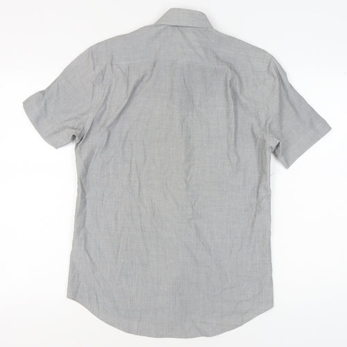 Tailor & Cutter Men's Grey Regular Fit Shirt