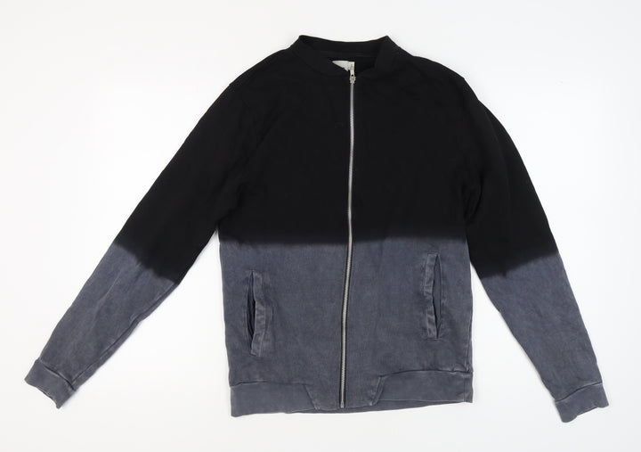 ASOS Men's Black/Grey Full Zip Sweatshirt, S