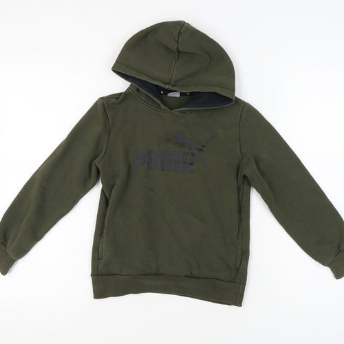Puma Boys Green Pullover Hoodie - 9-10 Years