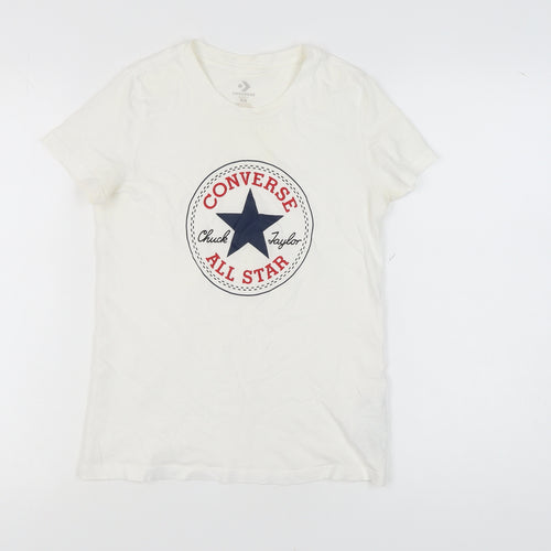 Converse Unisex White XS T-Shirt Classic Fit