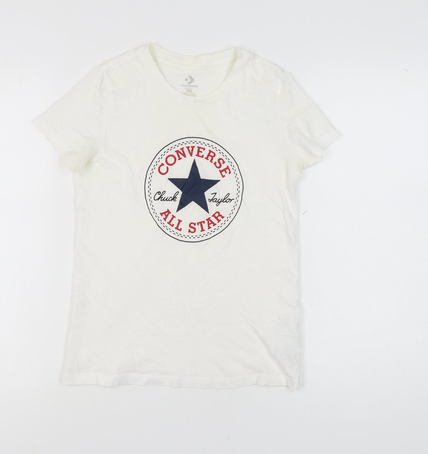 Converse Unisex White XS T-Shirt Classic Fit