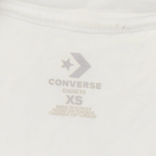 Converse Unisex White XS T-Shirt Classic Fit