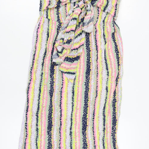 Warehouse Women Multicoloured Viscose Dress Size 12