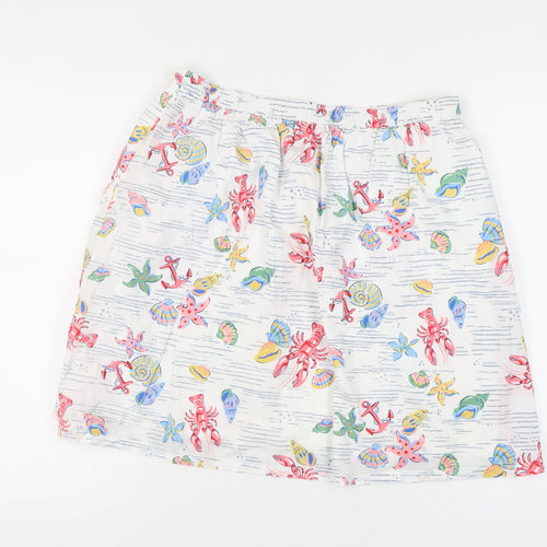 Cath Kidston Women's Nautical A-Line Skirt, M, Multicoloured