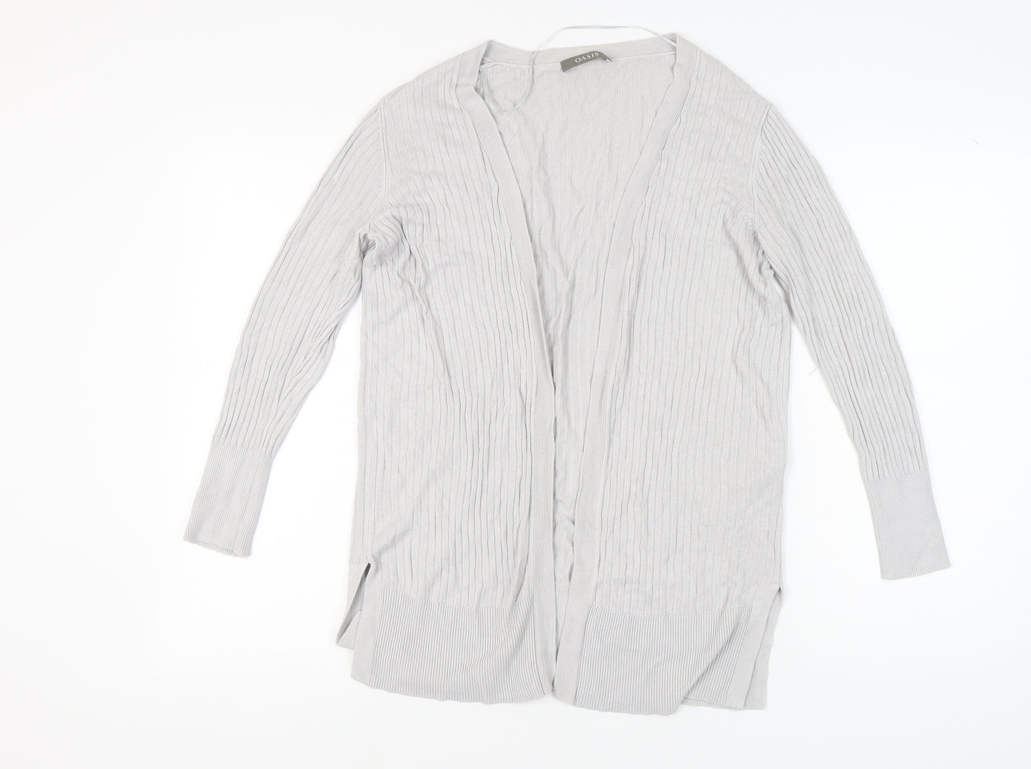 Oasis Women's Grey Cardigan Small V-Neck