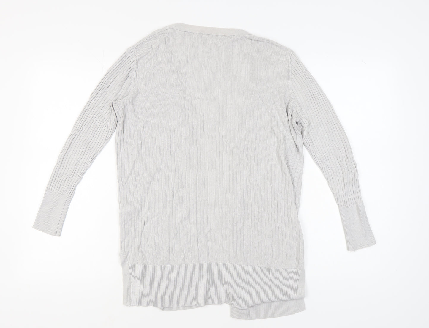 Oasis Women's Grey Cardigan Small V-Neck