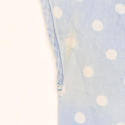 Cath Kidston Women's Blue Polka Dot Dress Size 12