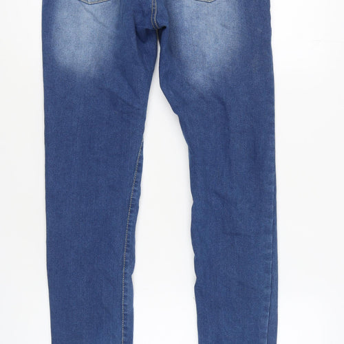 boohooMAN Men's Blue Slim Fit Skinny Jeans Size 30