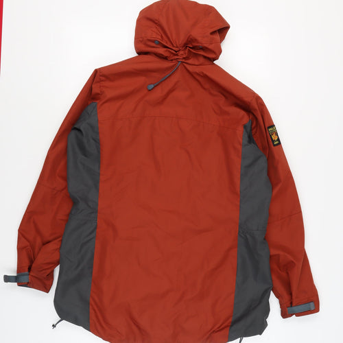 Paramo Men's Red Parka Jacket L - Hooded Outdoor Wear
