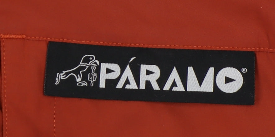 Paramo Men's Red Parka Jacket L - Hooded Outdoor Wear