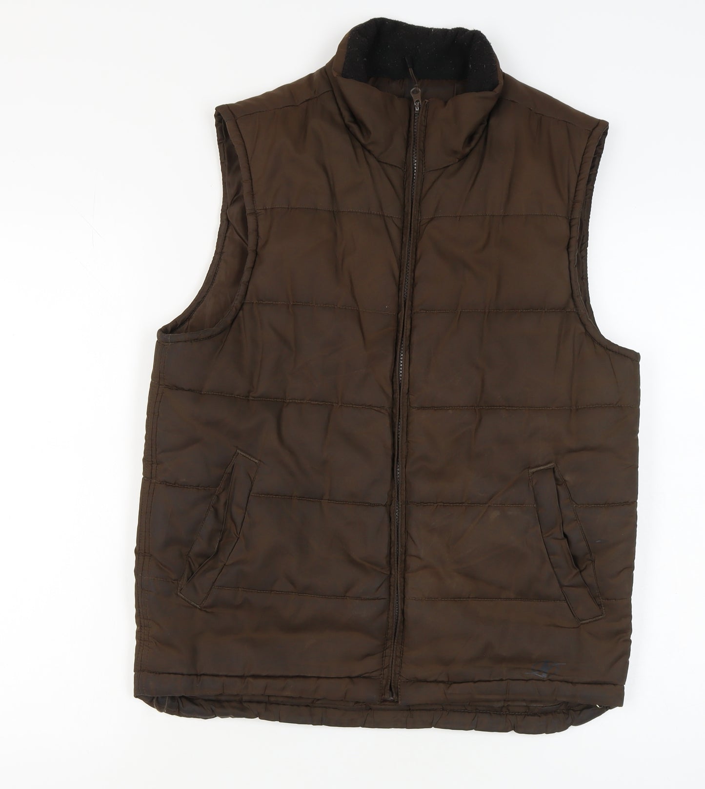 NordicTrack Men's Brown Puffer Waistcoat S - Winter Essential
