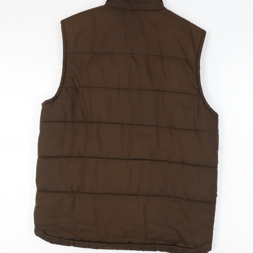 NordicTrack Men's Brown Puffer Waistcoat S - Winter Essential