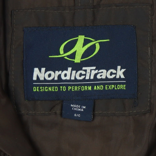 NordicTrack Men's Brown Puffer Waistcoat S - Winter Essential
