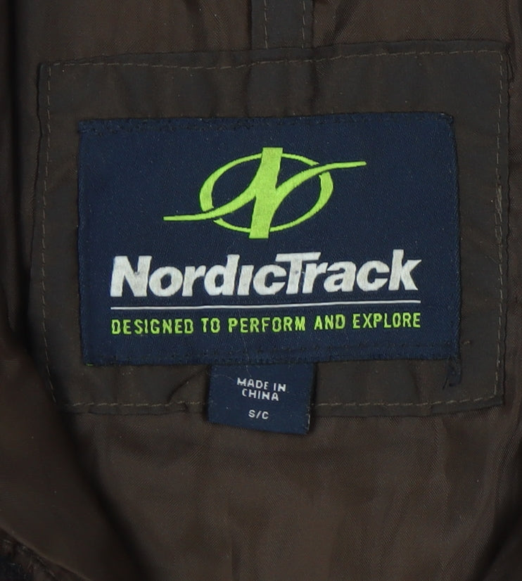 NordicTrack Men's Brown Puffer Waistcoat S - Winter Essential