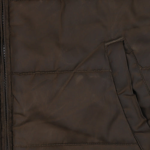 NordicTrack Men's Brown Puffer Waistcoat S - Winter Essential