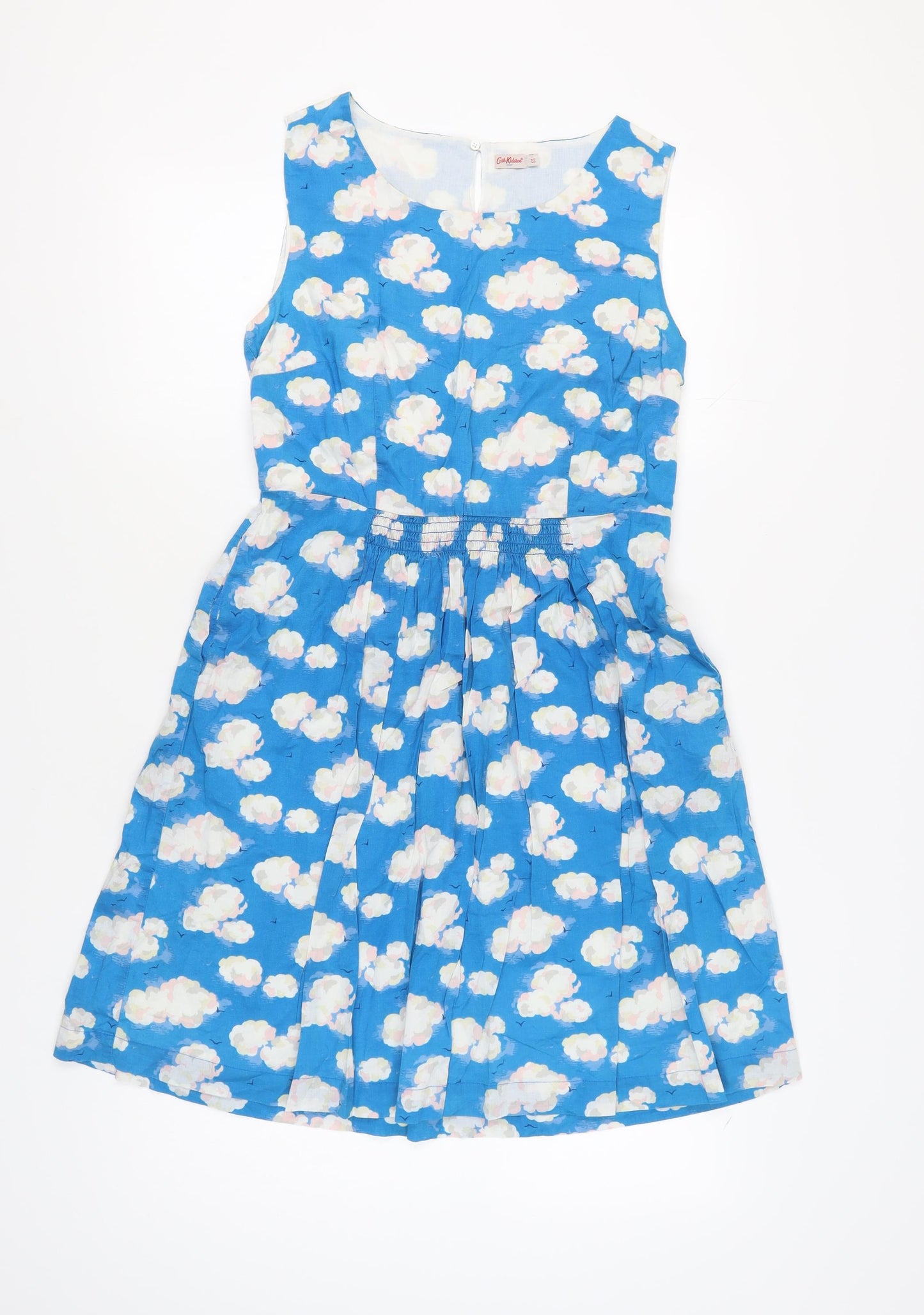 Cath Kidston Women's Blue A-Line Dress, Size 12