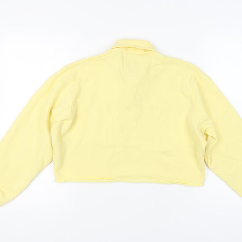 Hollister Women's Yellow Colourblock XS Pullover Sweatshirt