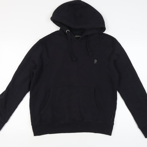 French Connection Men's Black Pullover Hoodie M