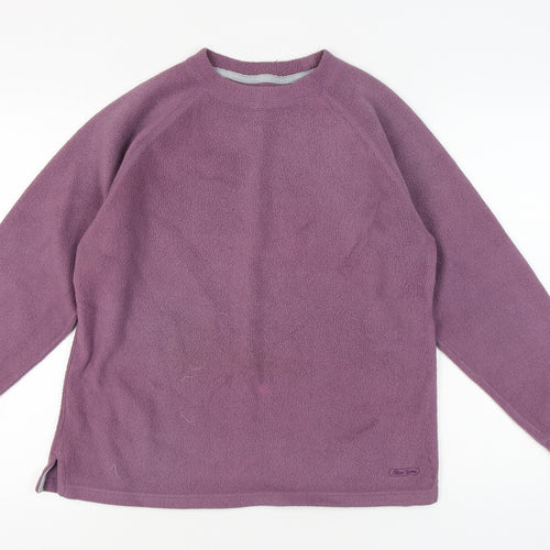 Peter Storm Women's Purple Fleece Pullover Sweatshirt Size 14