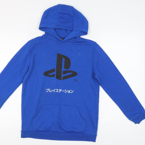 Boys Blue PlayStation Hoodie 12-13 Years Pullover Casual