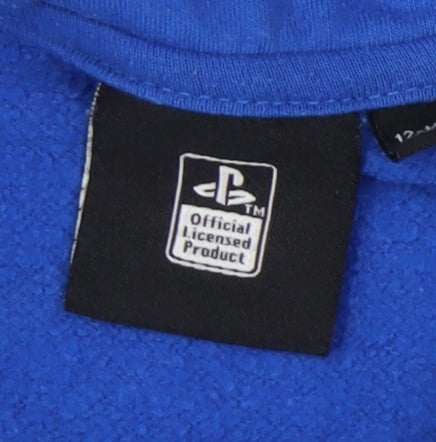 Boys Blue PlayStation Hoodie 12-13 Years Pullover Casual