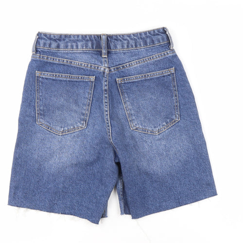 H&M Women's Blue Cut-Off Denim Shorts Size 6