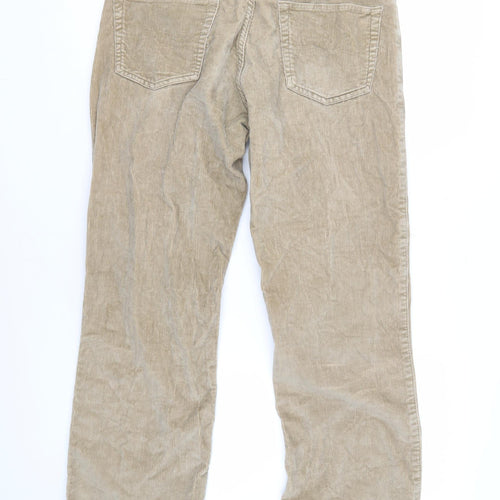 Angelo Litrico Men's Beige Corduroy Trousers 35x30