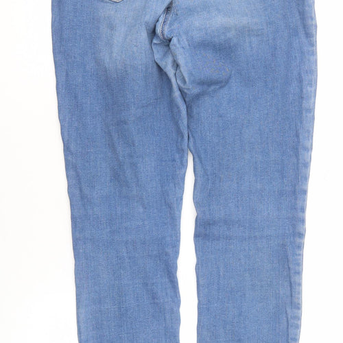 Next Women's Blue Skinny Jeans Size 12 Distressed