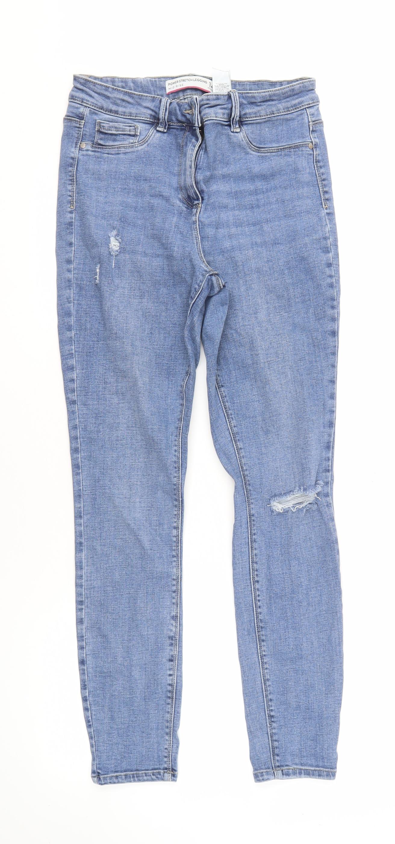 Next Women's Blue Jegging Size 14 Light Denim Stylish