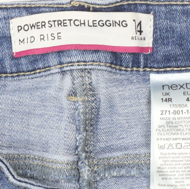 Next Women's Blue Jegging Size 14 Light Denim Stylish