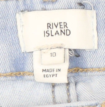 River Island Women's Blue Flared Jeans Size 10