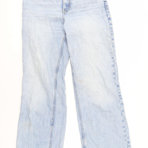 Zara Women's Blue Straight Leg Jeans Size 7