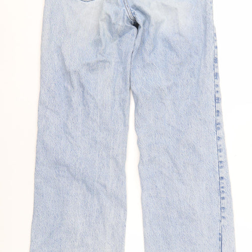 Zara Women's Blue Straight Leg Jeans Size 7