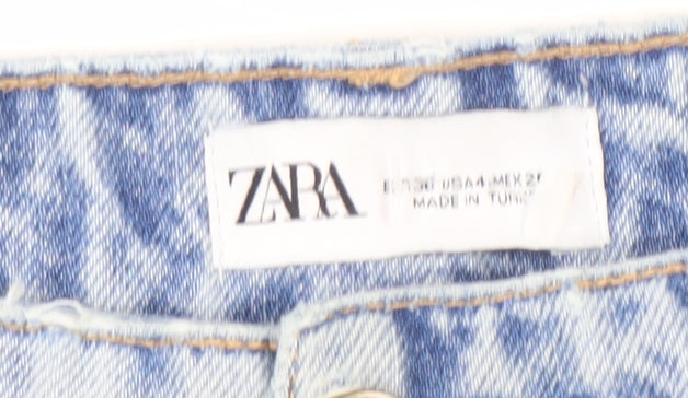 Zara Women's Blue Straight Leg Jeans Size 7