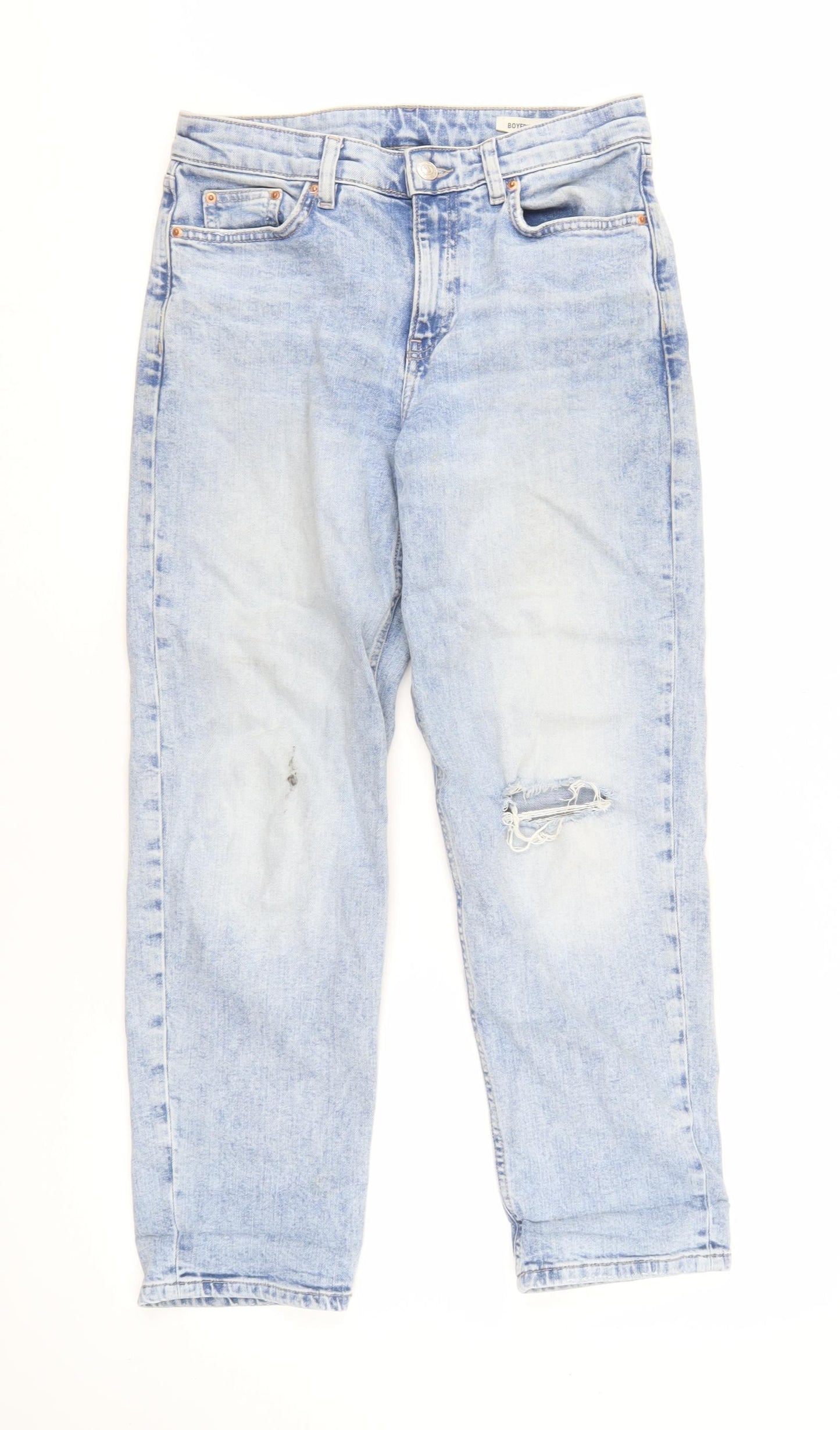 Marks and Spencer Women's Blue Boyfriend Jeans Size 10