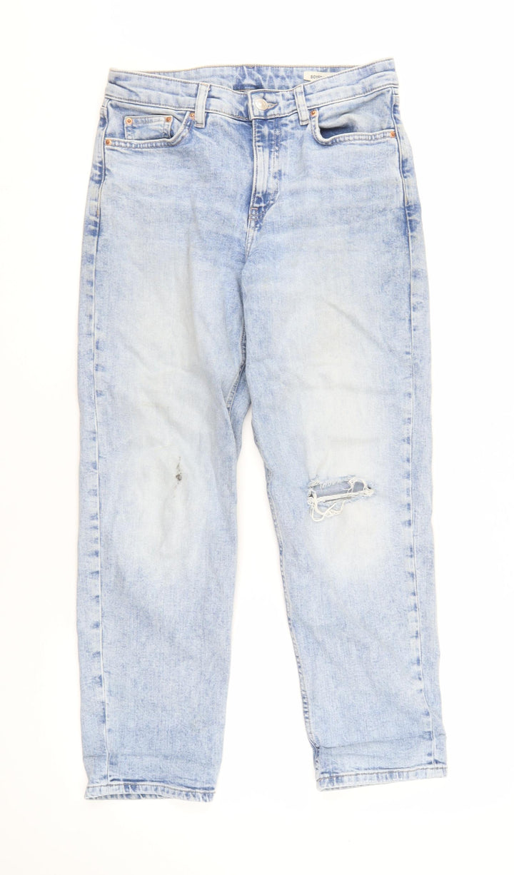 Marks and Spencer Women's Blue Boyfriend Jeans Size 10