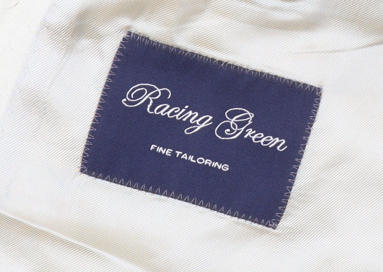 Racing Green Men's Beige Linen Blazer 42L