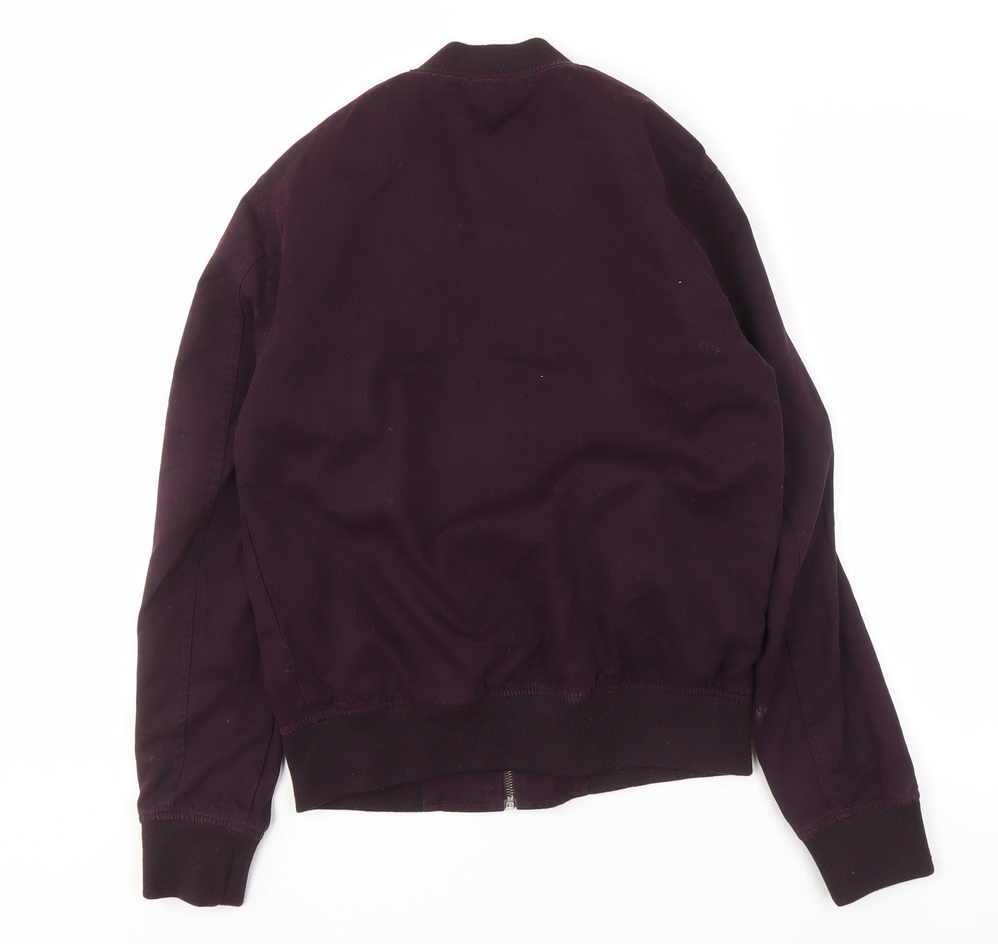 New Look Men's Purple Bomber Jacket, Size S, Casual Style